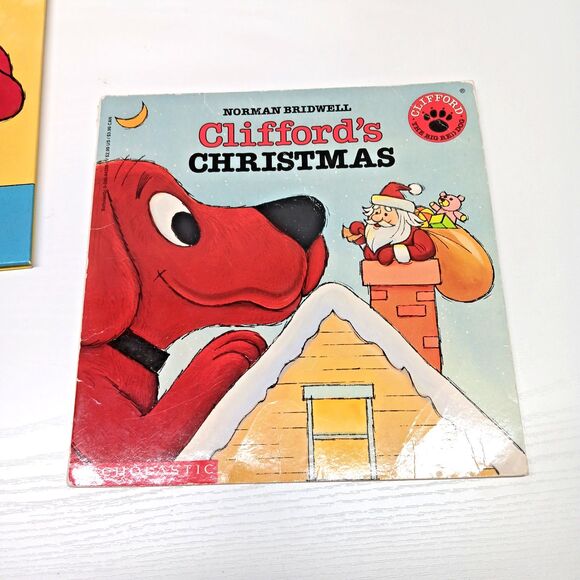 Clifford The Big Red Dog Books Lot 5 Norman Bridwell Scholastic Christmas Easter - Picture 2 of 10